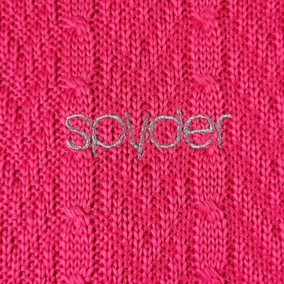 Spyder Core Sweater Jacket Size XS Full Front Zip Pockets Fleece Lined Dark Pink - Picture 4 of 14
